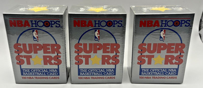 3x 1989-90 NBA Hoops Super Basketball Factory Sealed Set Lot JORDAN PSA? RARE