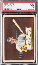 1952 Topps Gil Coan 291 Psa 7