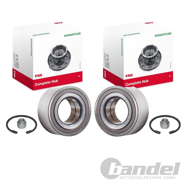 2X Schaeffler FAG Radlager Satz Vorne Links+Rechts Passend FüR Peugeot 206+-image