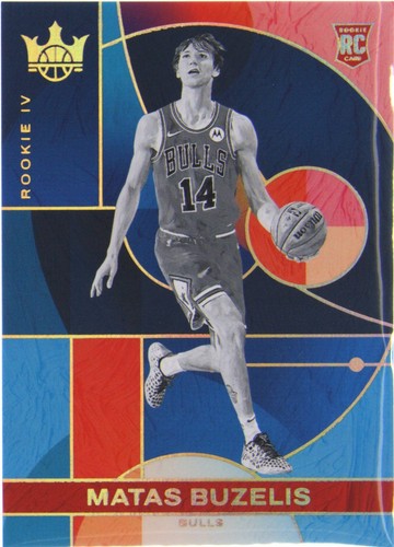 Matas Buzelis 2024-25 Panini Court Kings RC Art Nouveau Patch #AN 
