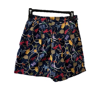 Liz Sport Liz Claiborne Sport Hi Rise Pleated Glam Nautical Rope Chain Shorts 8P