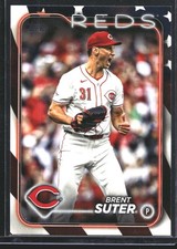 Brent Suter 2024 Topps Update Independence Day Cincinnati Reds #/76