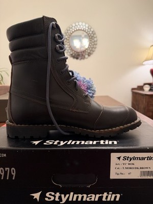 Preowned never worn- Stylmartin YuRok Brown Motorcycle Boots 13