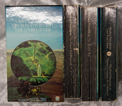 3 THE CHRONICLES OF THOMAS COVENANT, THE UNBELIEVER by STEPHEN DONALDSON  ** PB