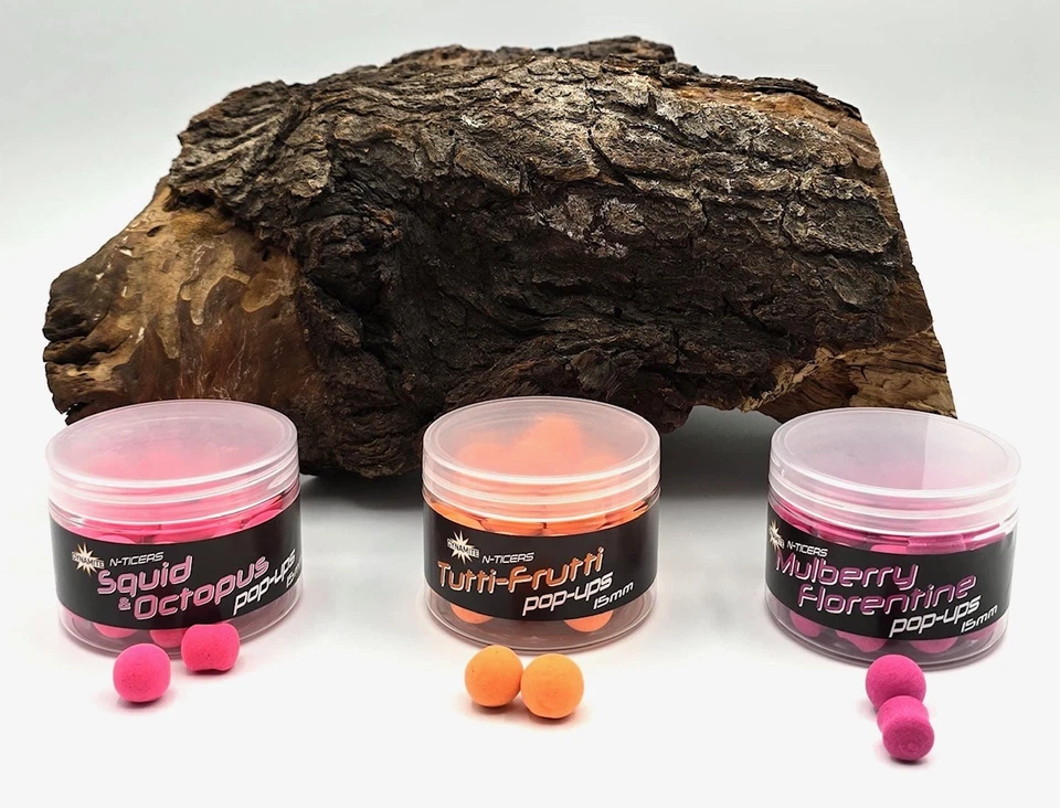 Dynamite Baits N-Ticers Pop-Ups 15mm – 40g Dose Fluro Hakenköder Hookbait Köder - Bild 1 von 1