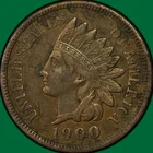 1900 Indian Head Cent Extremely Fine XF Coin #40998