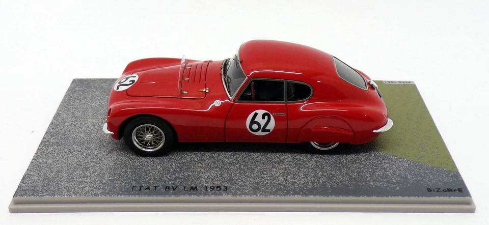 Bizarre масштаб 1/43 BZ321 - Fiat 8V - #62 Le Mans 1953 - красный - Изображение 3 из 4