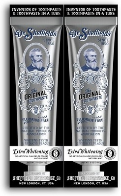 Dr. Sheffield s Certified Natural Toothpaste (Extra-Whitening)  -  (2-Pack)