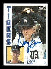 1984 Topps 536 Doug Bair signed auto autograph  blue sharpie ASC BXCP58