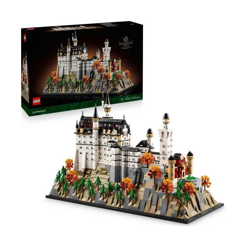 LEGO Architecture 21063 Château de Neuschwanstein pour salon et bureau