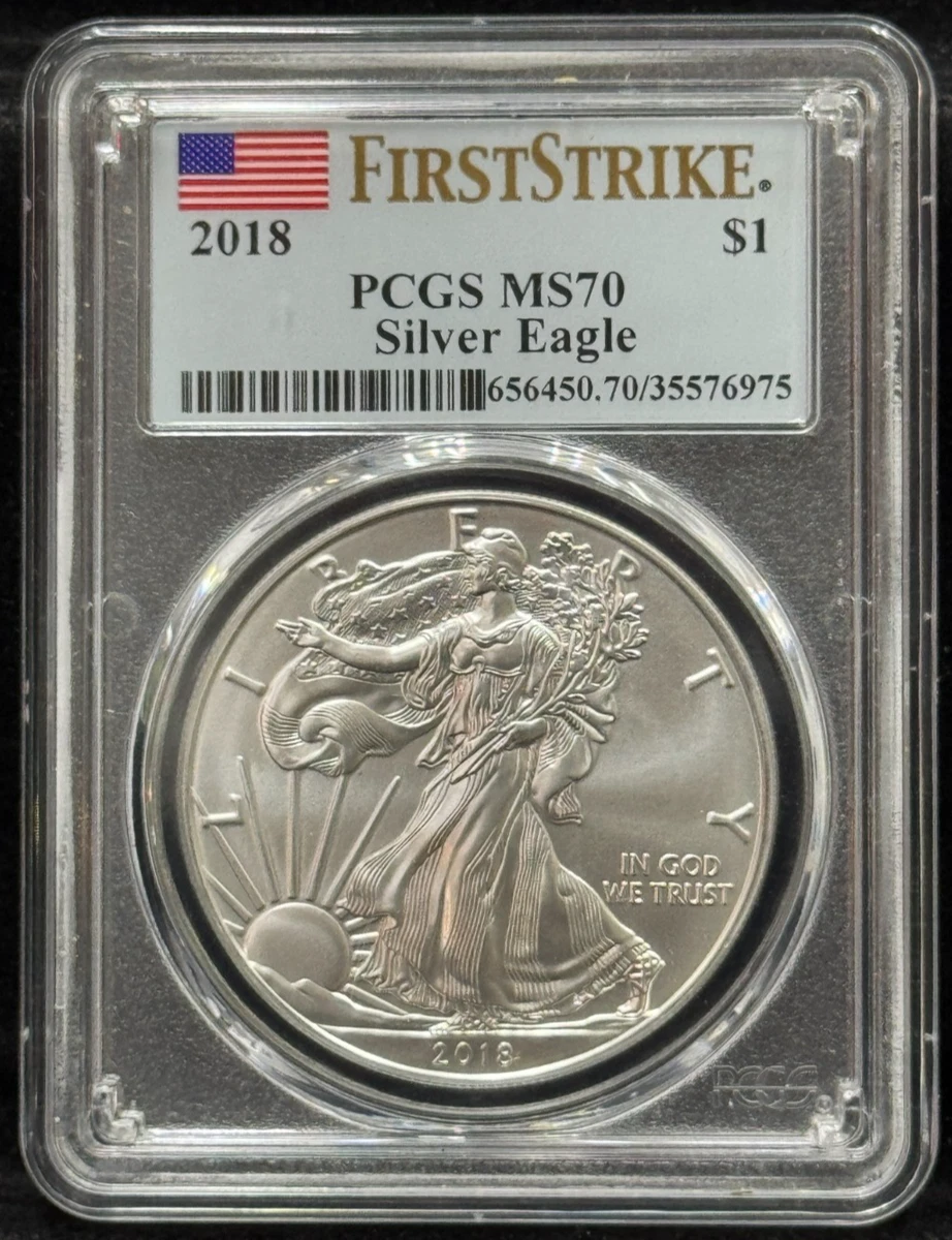 American Eagle MS 70 Graded 2018 Silver Bullion Coins for sale | eBay