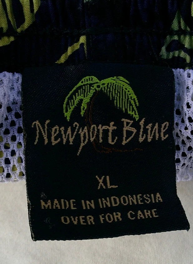 Newport Blue Men’s Swim Trunks XL – Tropical Fish Print Board Shorts - Image 4 of 4