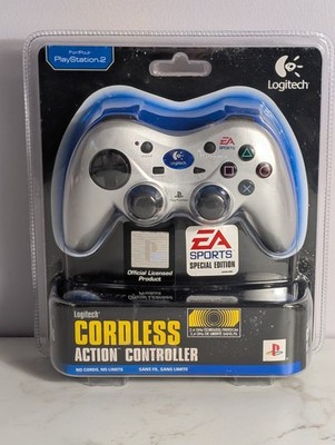 Logitech Silver EA Sports Special Ed Cordless Action Controller PS2 Wireless NEW