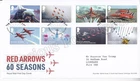 GB ROYAL MAIL FDC FIRST DAY COVER 2024 RED ARROWS 60 SEASONS SET LINCOLN