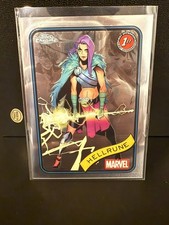 2025 Topps Chrome Marvel Hellrune Refractor 1st Appearance #199