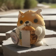 Zuru SNACKLES Series Wave 2 Collectible Plush SHAUN Dog Subway Cookie 8”inch New