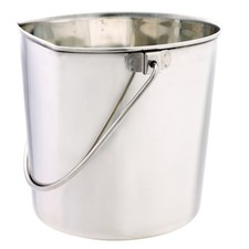 ProSelect Stainless Steel Flat Sided Pails 9In 9 Quart