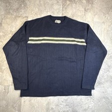 Vintage striped navy blue aeropostale knit sweater size medium