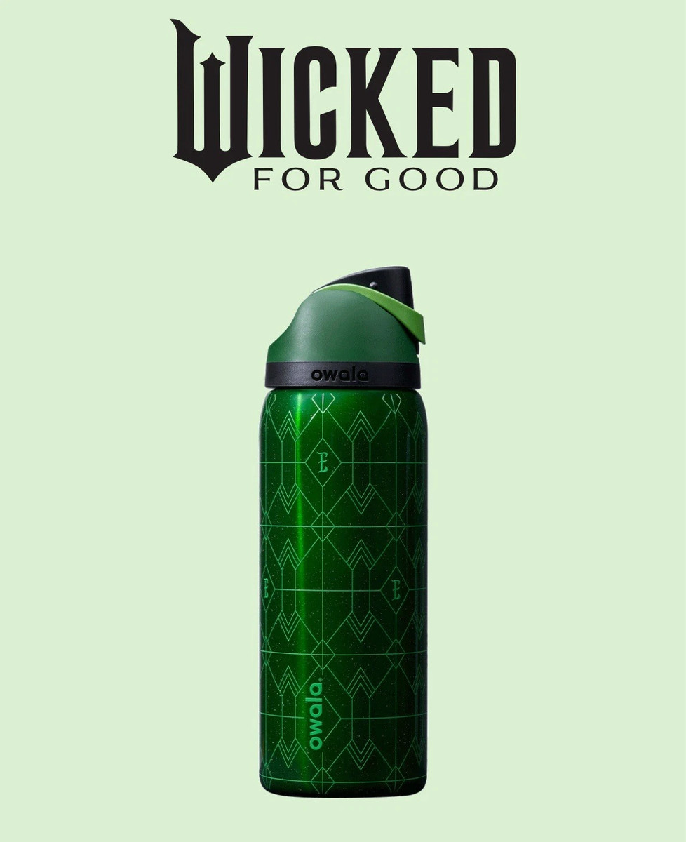 Owala Wicked For Good 32oz Bundle Elphaba & Glinda Water Bottle In