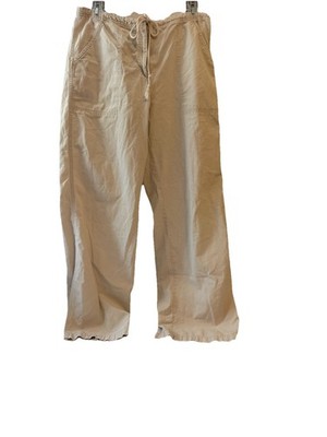 Express Bleus khaki cargo pants size 7/8, 100% cotton. Rough Hem,  Boho EUC