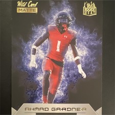 Wild Card 2022 MATTE Rookie Heat Ahmad Gardner NCAA Football Rookie Insert #RH-1