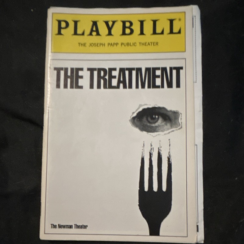 Playbill The Joseph Papp Public Theater The Treatment (The Newman Theater)