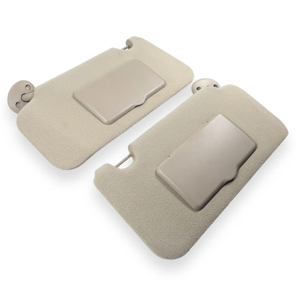 Juego de pares de parasoles laterales para conductor pasajero Saturn Vue 2002-2007 tela beige Foto 2 de 4