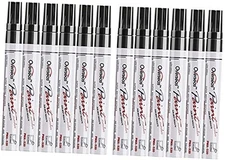 Paint Pens, 12 Pack Waterproof Oil-Based Paint Pen Set - Quick Dry, Black