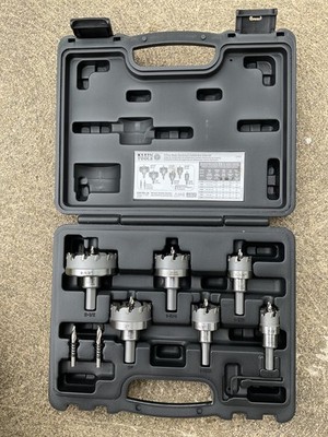 NEW Klein Tools 8pc Carbide Hole Cutter Set, Professional Grade 31873