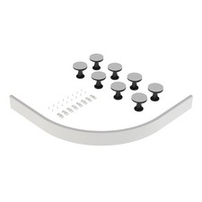 Hudson Schilfrohr 1000 mm wei&szlig; Bein Set mit Sockel, Clips & Schrauben