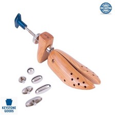 Wooden Shoe Stretcher 2 Way Width Length Extender Up to Half Size With Metal