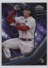 2023 Topps Chrome Black Purple Mini-Diamond Refractor /150 Triston Casas #24 v9t