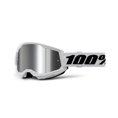 100% Strata 2 Goggle - Mirror Lens FA23 white 