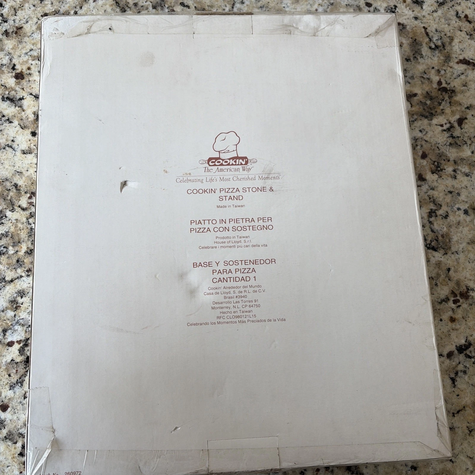 House of Lloyd Cookin’ Pizza Stone & Stand New Sealed Box The American Way
Opens in a new window or 