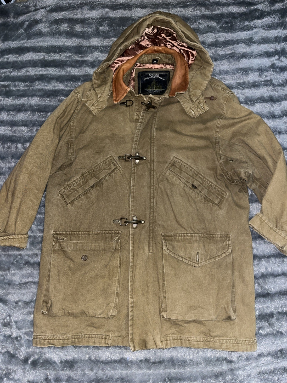 Structure Outerwear Jacket Medium Fireman Clasp B… - image 1