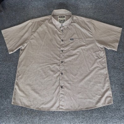 DIXXON Flannel Co The Benny Triple Stripe Shirt Mens 4XL Short Sleeve Button Up
