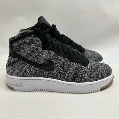 Nike Air Force 1 Flyknit Womens Size 8.5 US 818018-001 Black White