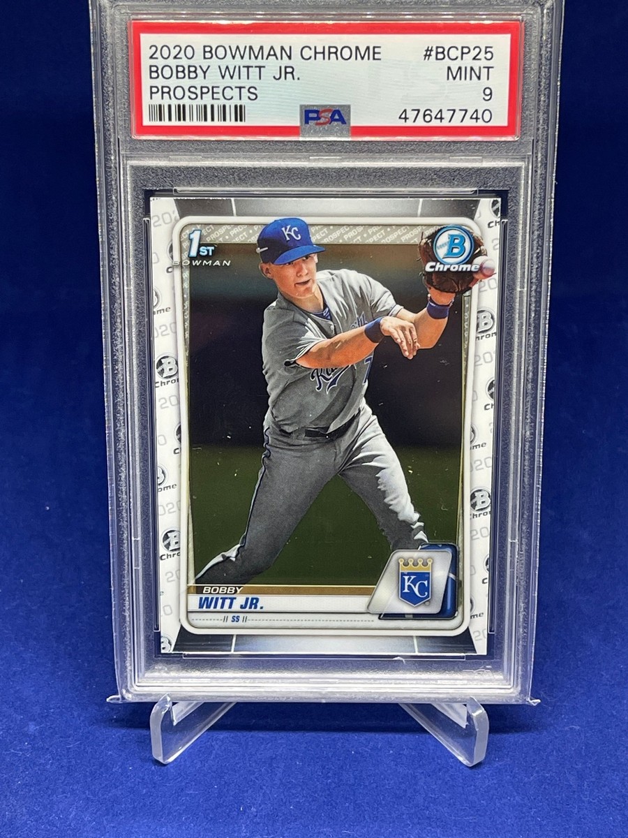BOBBY WITT JR 2020 BOWMAN CHROME 1ST PROSPECT PSA 9 MINT | eBay