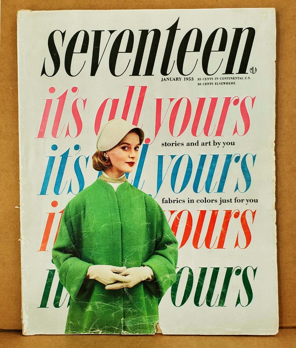Seventeen Magazine January 1953 Sylvia Plath Story Robert