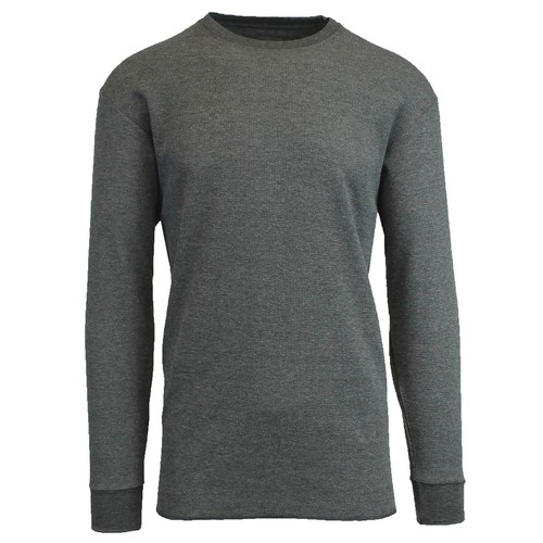 Men's Long Sleeve Waffle Thermal Shirt Tee -Crew Neck Layering Color & Size NEW - Picture 7 of 11