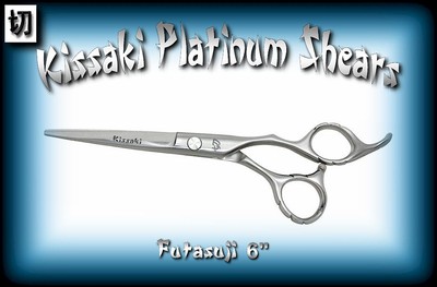 Kissaki Pro Hair Styling 6.0'' Futasuji Hair Scissors Barbers Hair Cutting Shears