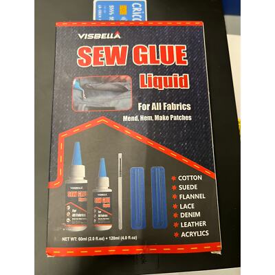 VISBELLA SEW GLUE LIQUID FOR ALL FABRICS NIB 