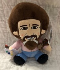 Kidrobot Bob Ross Pink Shirt With Peapod 8" Phunny Plush New With Tags