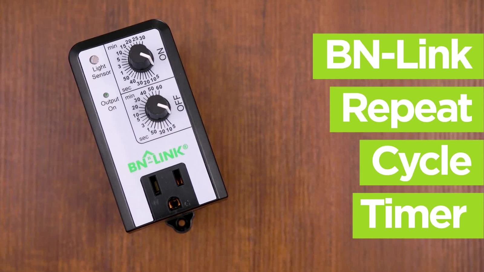 BN-LINK Short Period Repeat Cycle Timer 24 Hours ON OFF Controls Plug ...