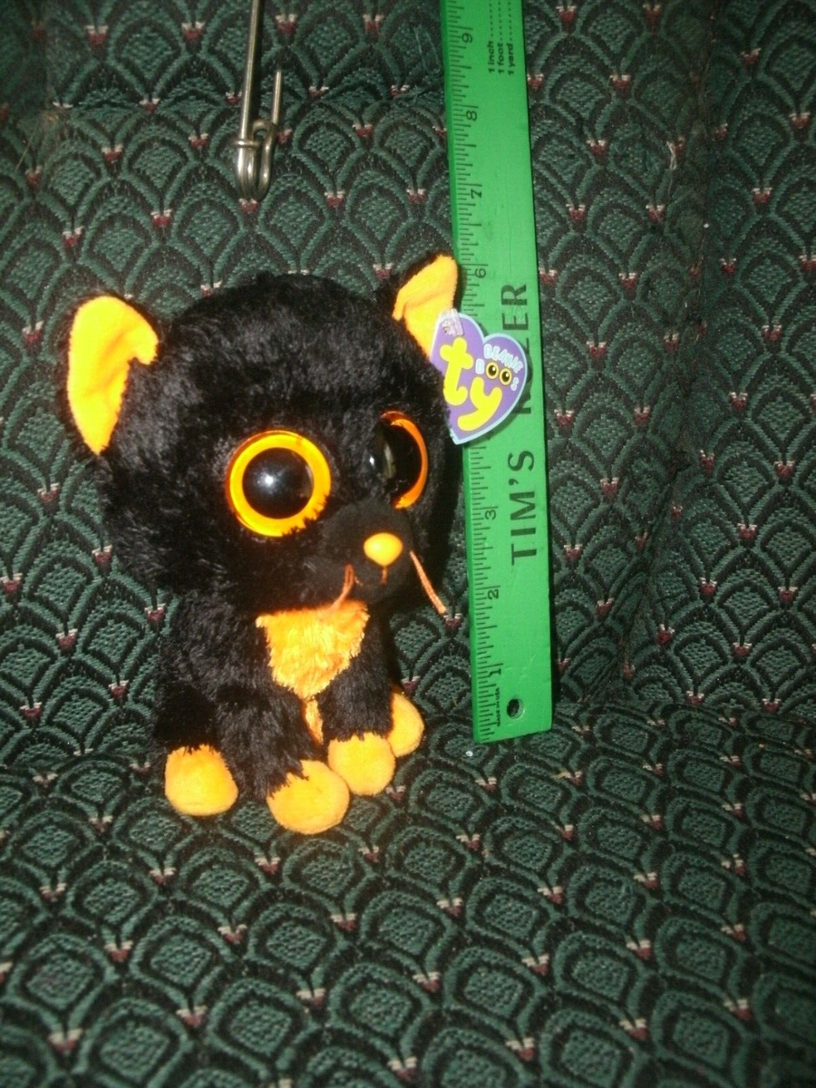 TY Beanie Boos - MOONLIGHT the Black Cat * DOB:10/31 * MWMT * 2012