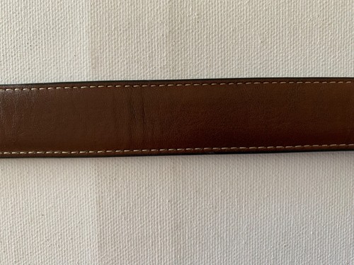 TOMMY HILFIGER Belt Black Brown Reversible Genuine Leather Buckle Childs Size S - Picture 8 of 10