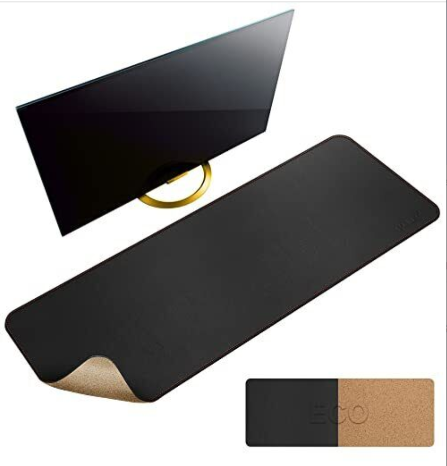 MAIDERN Cork & Leather Desk Pad,42.7 x 15.7