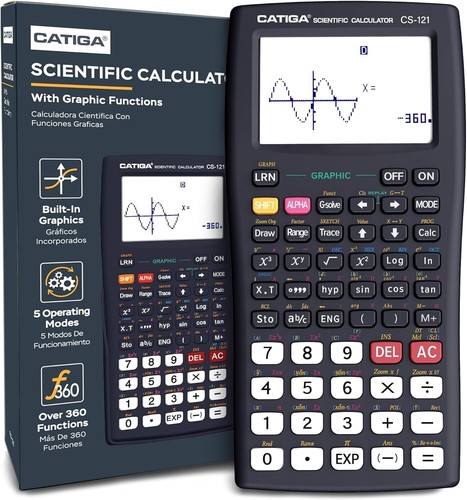 Battery-Powered Scientific Calculator with Graphic Functions - 3 Modes Included - Picture 3 of 9