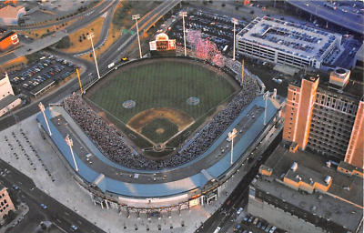 1950's Aerial View Pilot Field Bison's Baseball Stadium Buffalo NY