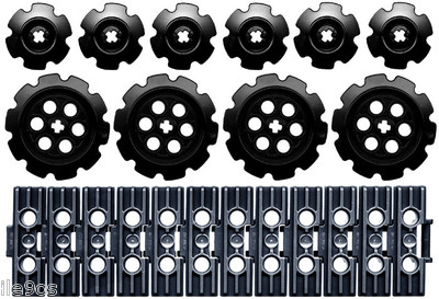 Lego LARGE Tread Links + Sprockets x110  (technic,pin,ev3,nxt,track,wheel,motor)